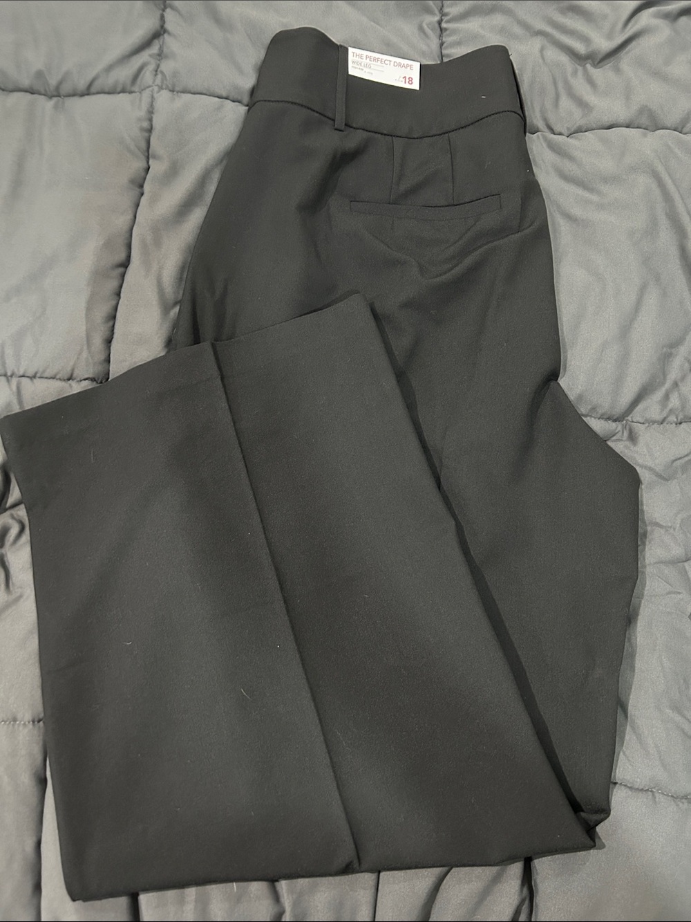 Woman’s perfect drape wide leg  Black Dress Pants -